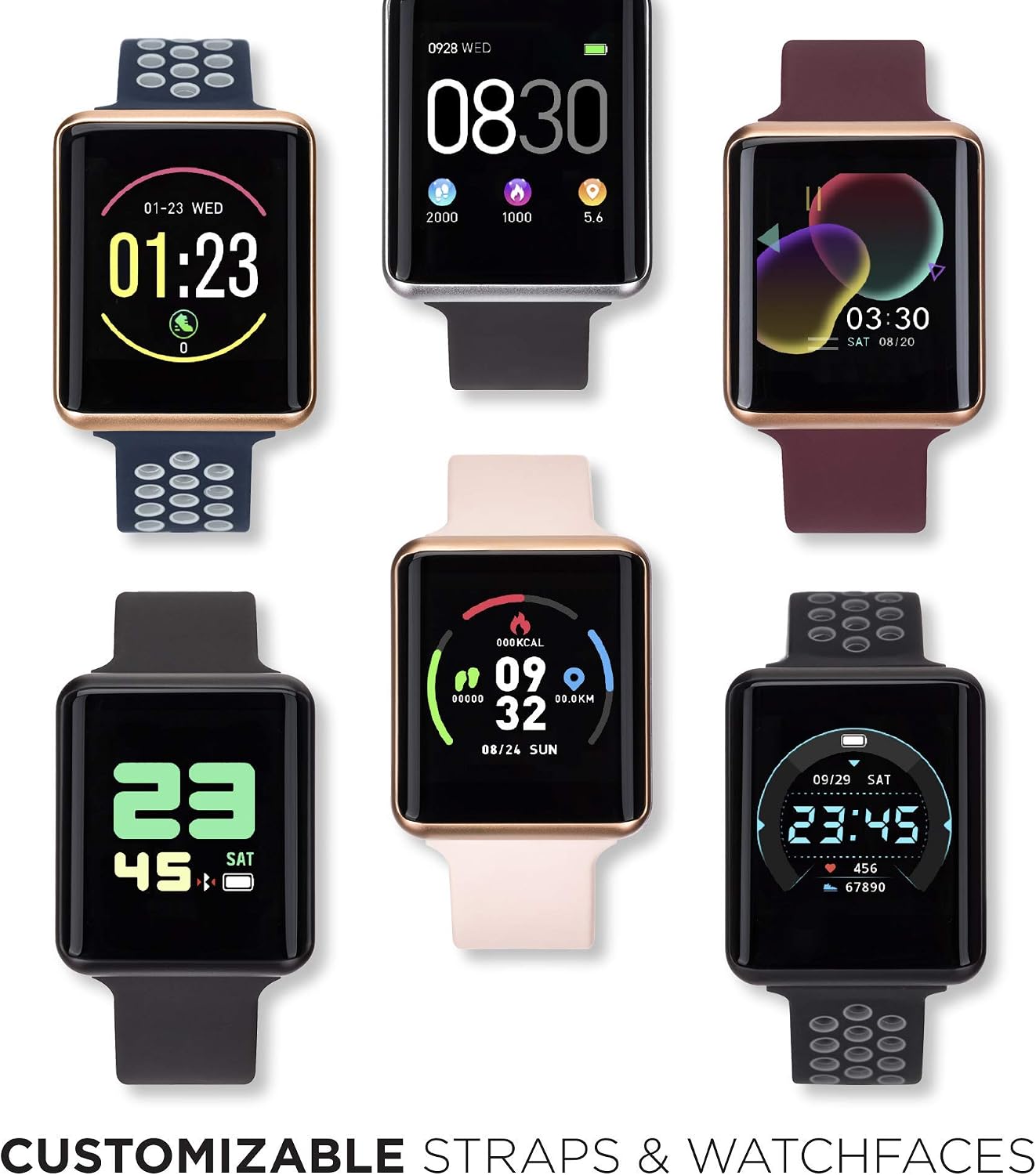 iTouch Air Special Edition Digital Smartwatch und Schrittzähler, solides  Silikonband, schwarz/silber : Amazon.de: Elektronik \u0026 Foto