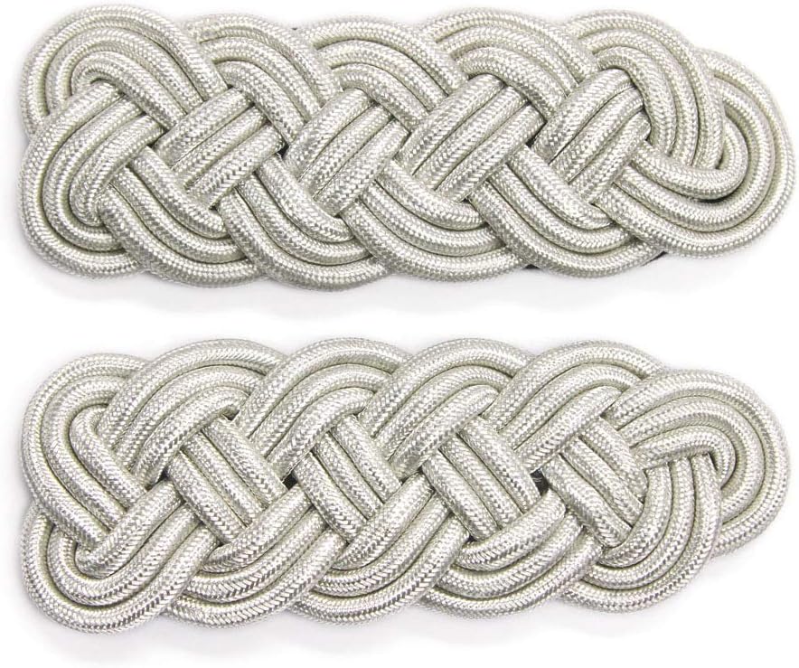 Pair of Braided Gold Cord Epaulettes, 6 1/4" Long