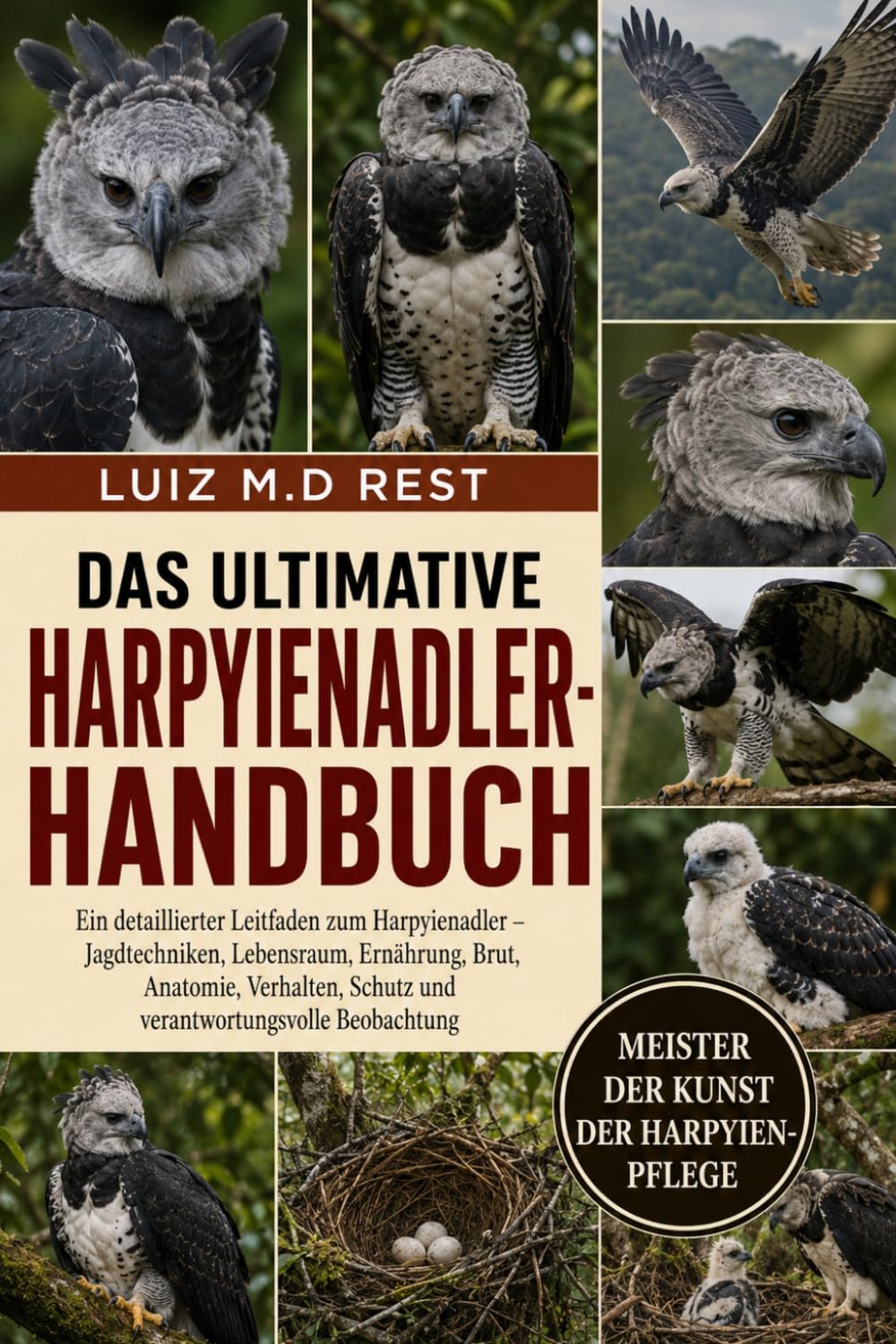DAS ULTIMATIVE HARPYIENADLER-HANDBUCH: Ein detaillierter Leitfaden zum Harpyienadler – Jagdtechniken, Lebensraum, Ernährung, Brut, Anatomie, ... Beobachtung (German Edition)