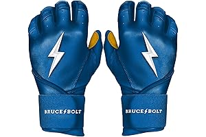 BRUCE BOLT Original Series Batting Gloves: Comfort, Grip, Protection for Adult Hitters