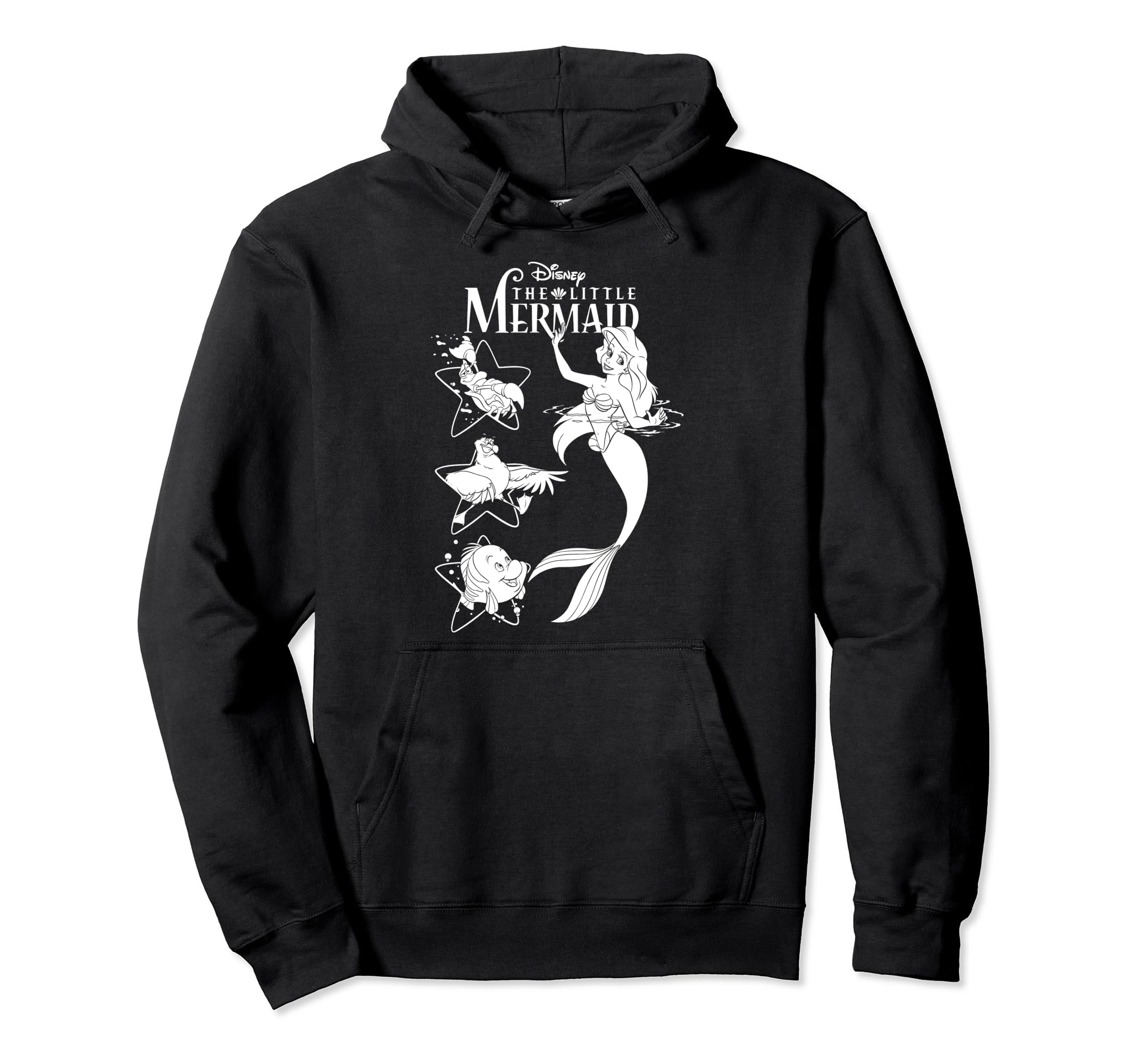 Sweat à capuche Ariel Disney pull motif mer vêtements de loisirs - 2