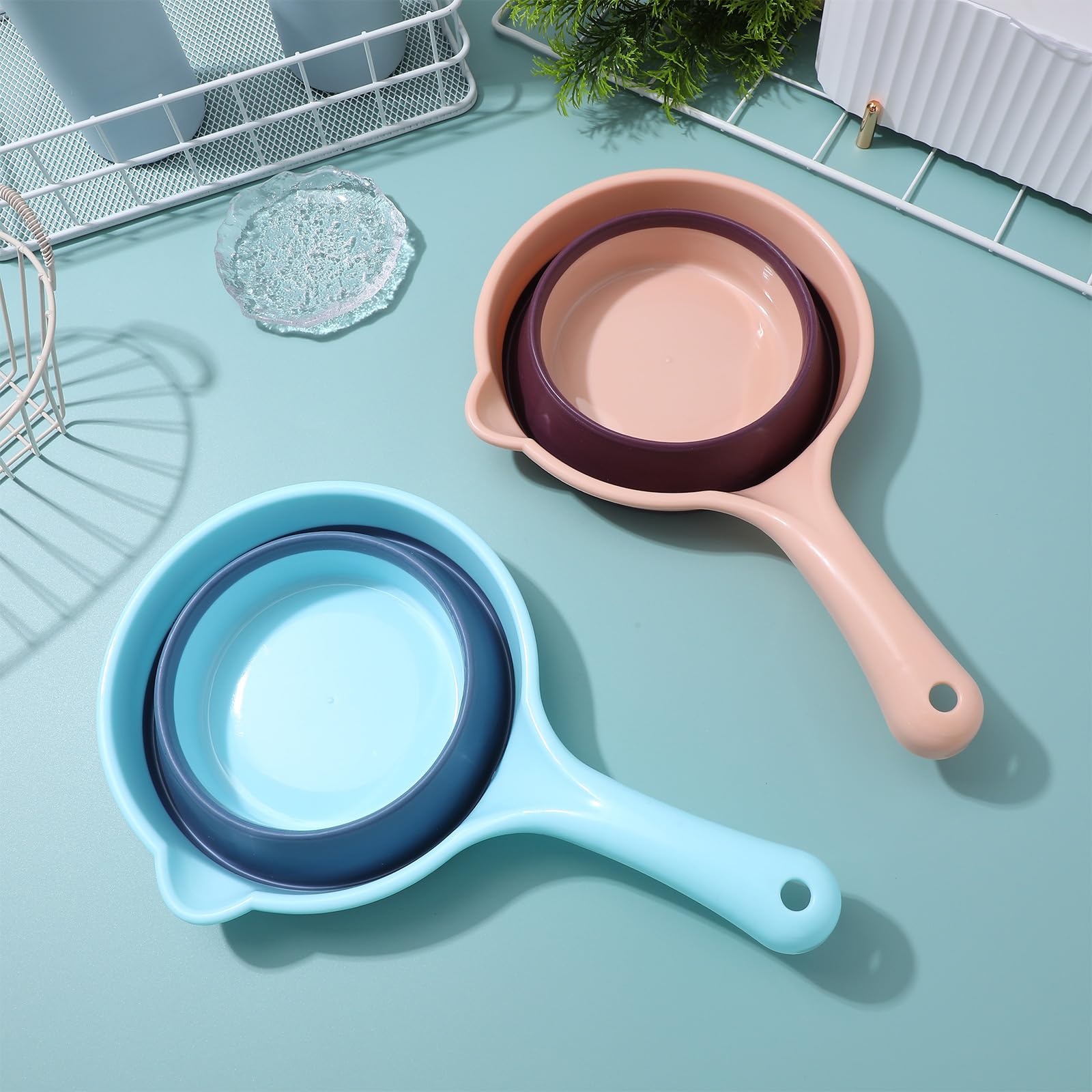 Mini paletta in acciaio inox con manico lungo, pala in metallo per