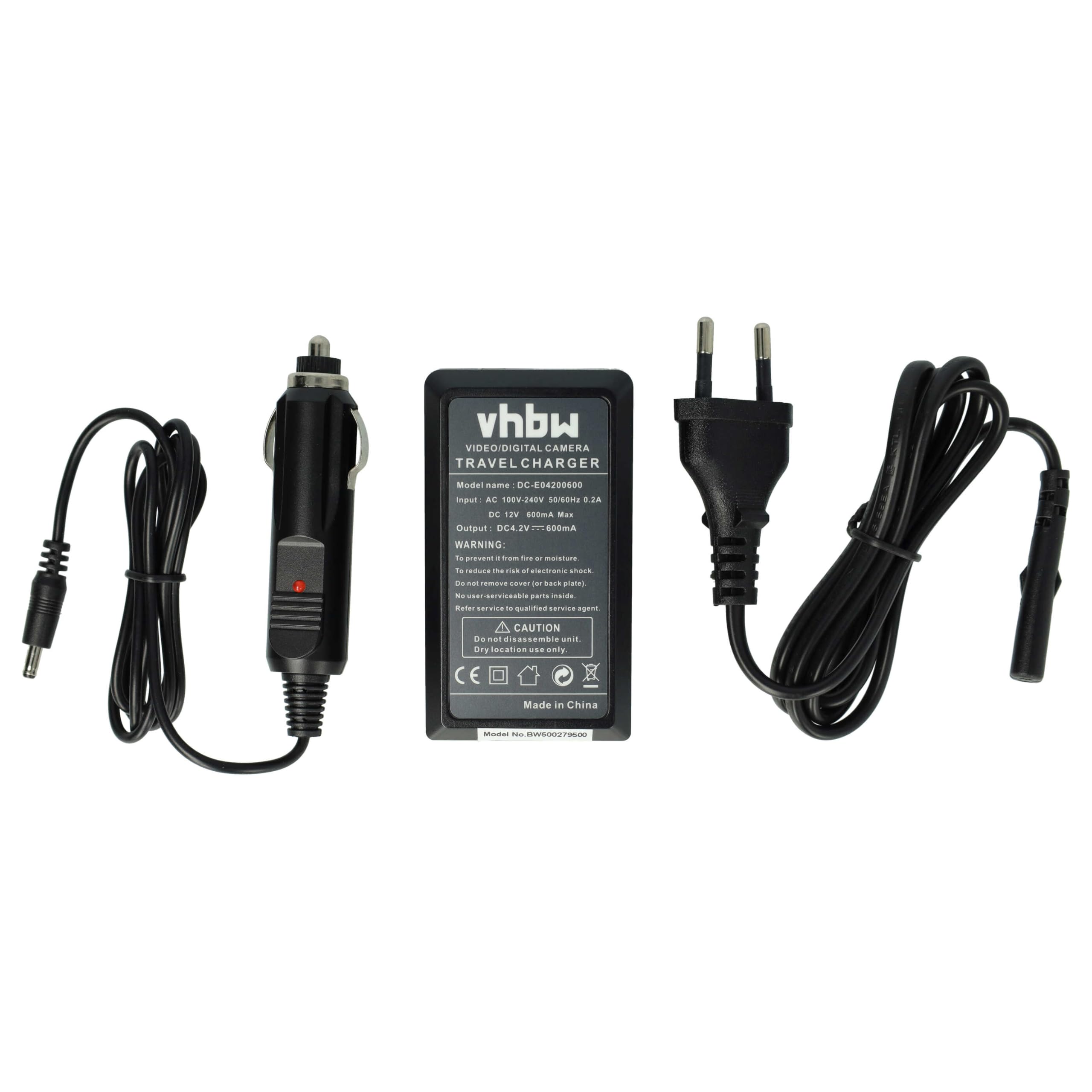 vhbw caricatore USB duale compatibile con Panasonic Lumix DMC