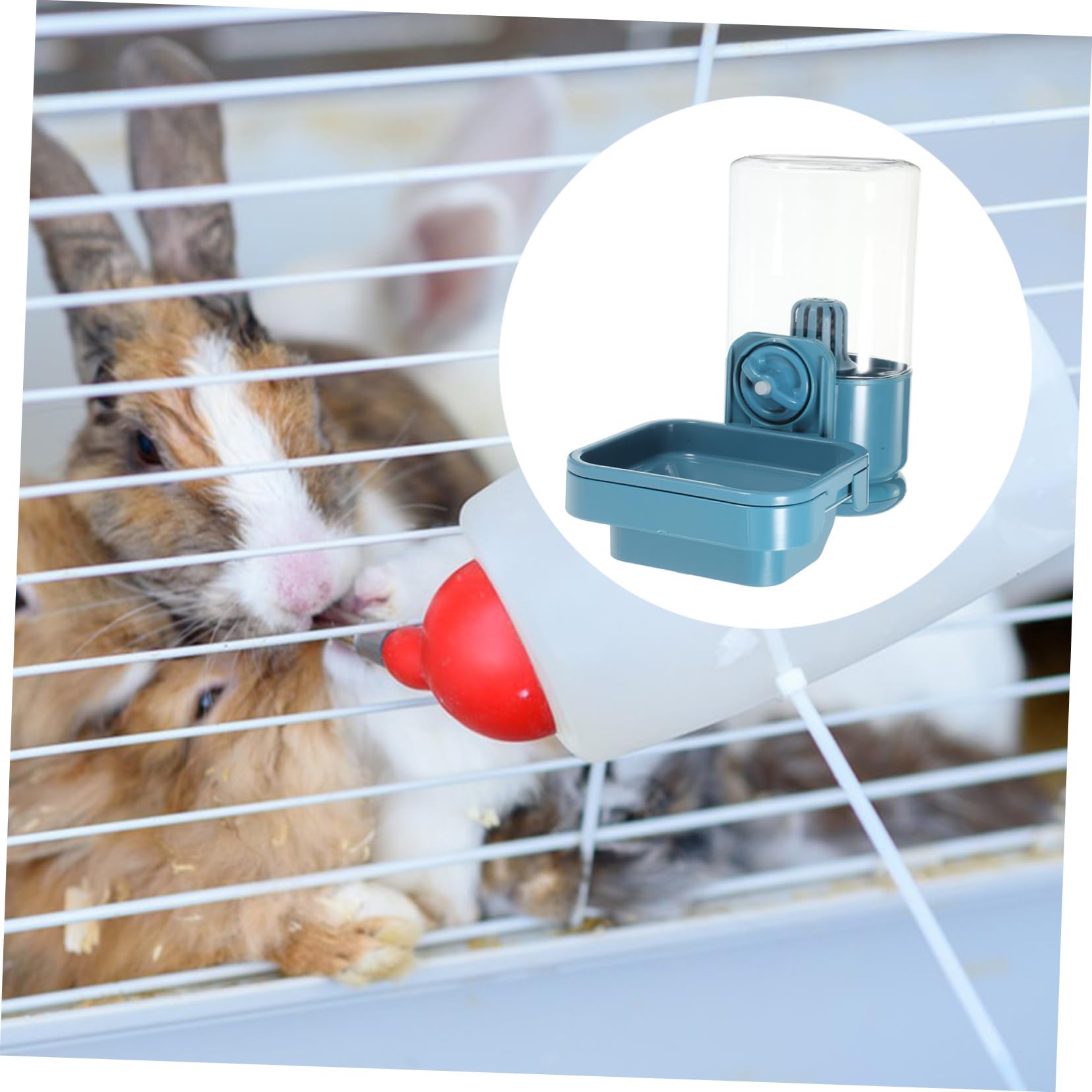 Bebedero Colgante para Conejos 750ml de Plástico para Mascotas