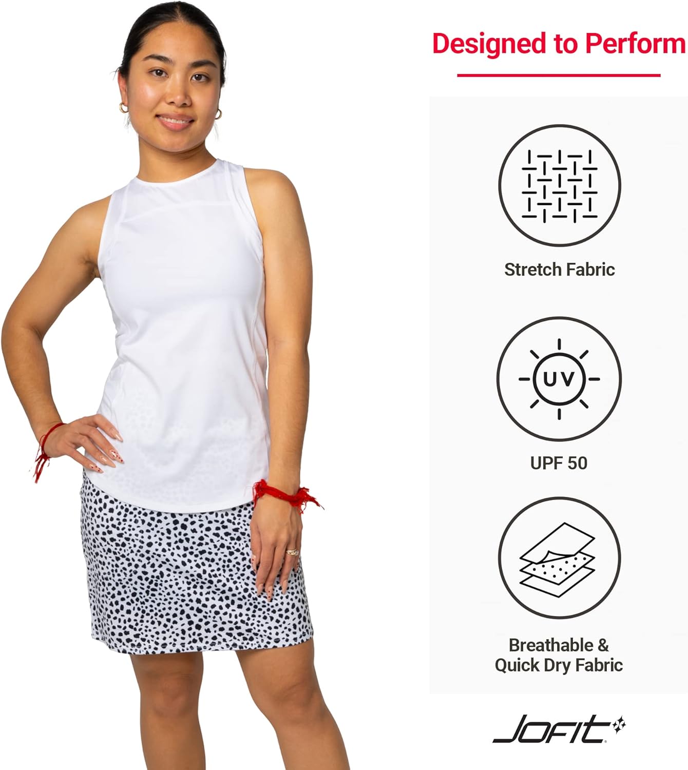 Jofit Apparel Women’s Athletic Clothing Game – Set Tank for Golf & Tennis