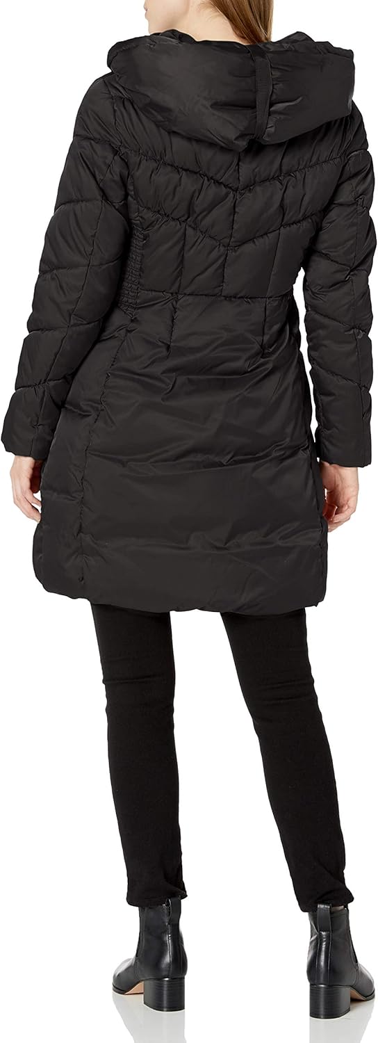 via spiga hooded faux fur coat