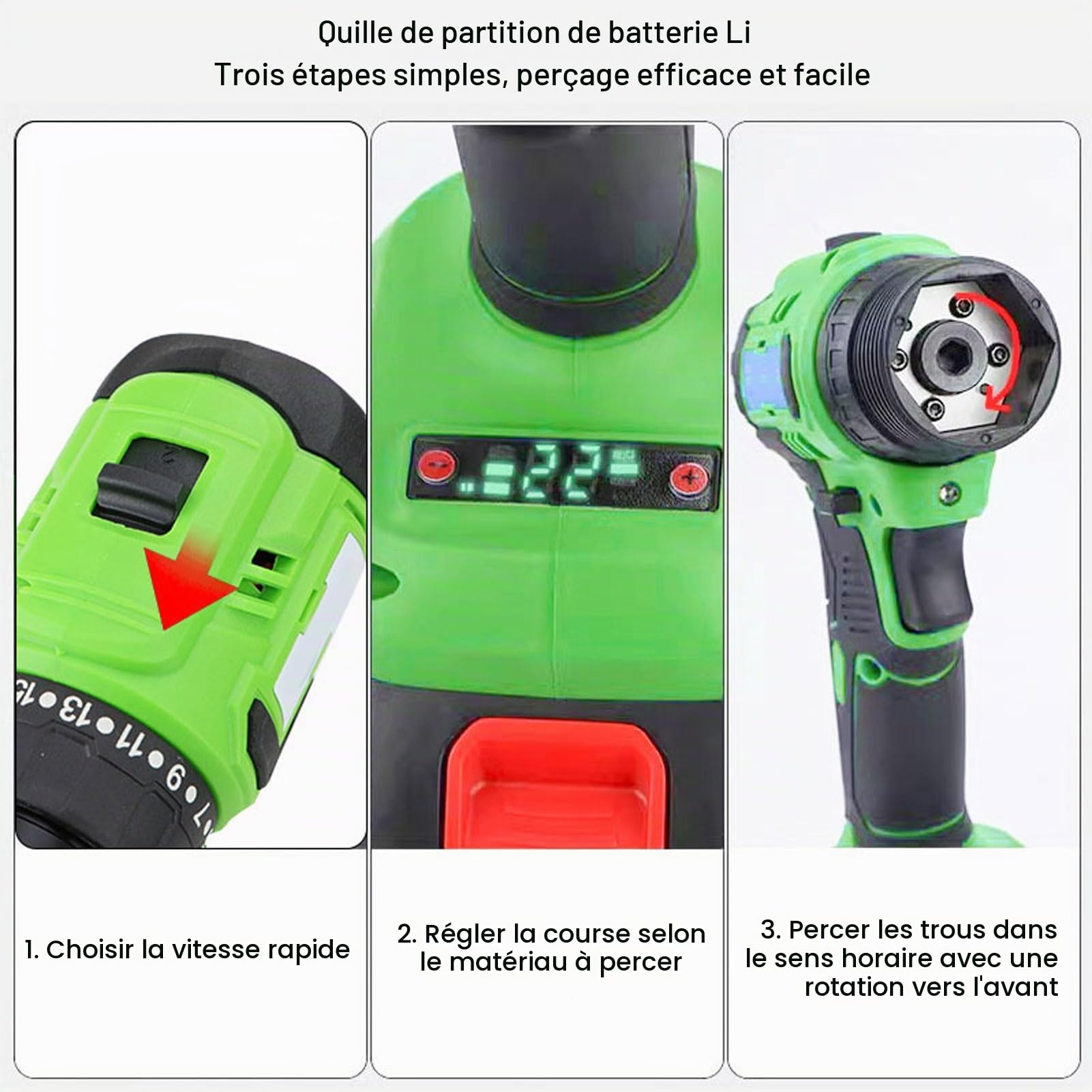 Pince à Sertir pour Goujon Métallique électrique, Pince à Riveter pour Cloison Séparation 21V Outils pour Cloisons SèChes, Pince à Poinçonner Portable, Rétraction Automatique Tige