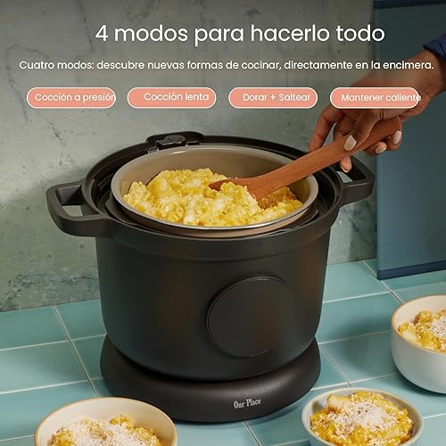 Miniatura 3 de Our Place Dream Cooker Multicooker de 6 cuartos 4 modos versátiles Cocina a presión, cocción lenta, sear y saltear, mantener el calor