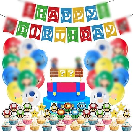 Wents O Decoration De Fete D Anniversaire Decoration Ensemble De Drapeaux Joyeux Anniversaire Avec Ballons Banniere Cartes De Gateau O A Theme De Jeux Video Animes Pour Les Enfants Amazon Fr Cuisine Et Wents O Decoration De Fete D Anniversaire Decoration Ensemble De Drapeaux Joyeux Anniversaire Avec Ballons Banniere Cartes De Gateau O A Theme De Jeux Video Animes Pour Les Enfants Amazon Fr Cuisine Et