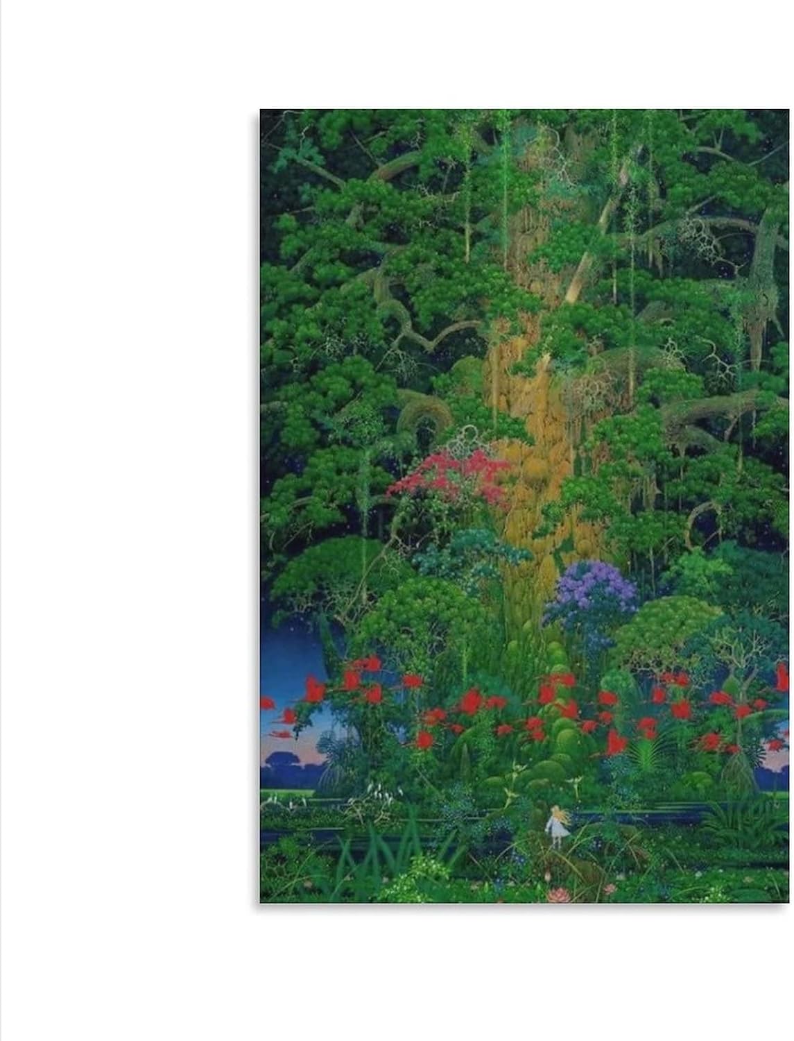The Mana Tree in The Secret of Mana - Art Poster Travel Poster Canvas Wall Art Prints for Wall Decor Canvas Painting Wall Art Poster for Bedroom Living Room Decor 16x24inch(40x60cm) Unframe-Style