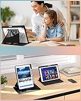 Vista 6 de Funda para iPad de 9ª/8ª/7ª/Air de 3ª Generación Caso 10.2" y para iPad Pro de 10.5 Pulgadas Fundas Soporte Giratorio de 360 Grados Funda Tipo Folio