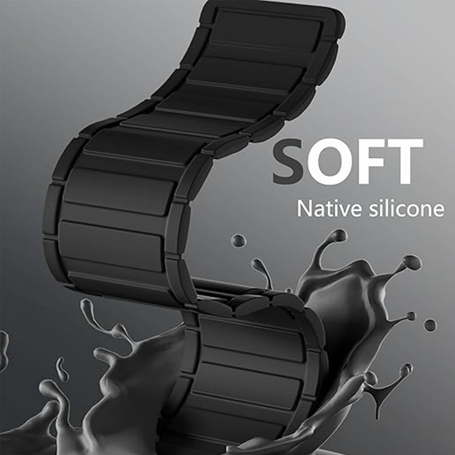 Lamshaw Compatible with Armitron Matrix Smartwatch bands, 20mm, 22mm Quick Release Silicone Sport Strap Watchband Compatible with Armitron Connect Matrix, Link, Lunar, Boom, Eclipse Smartwatch - Image 6