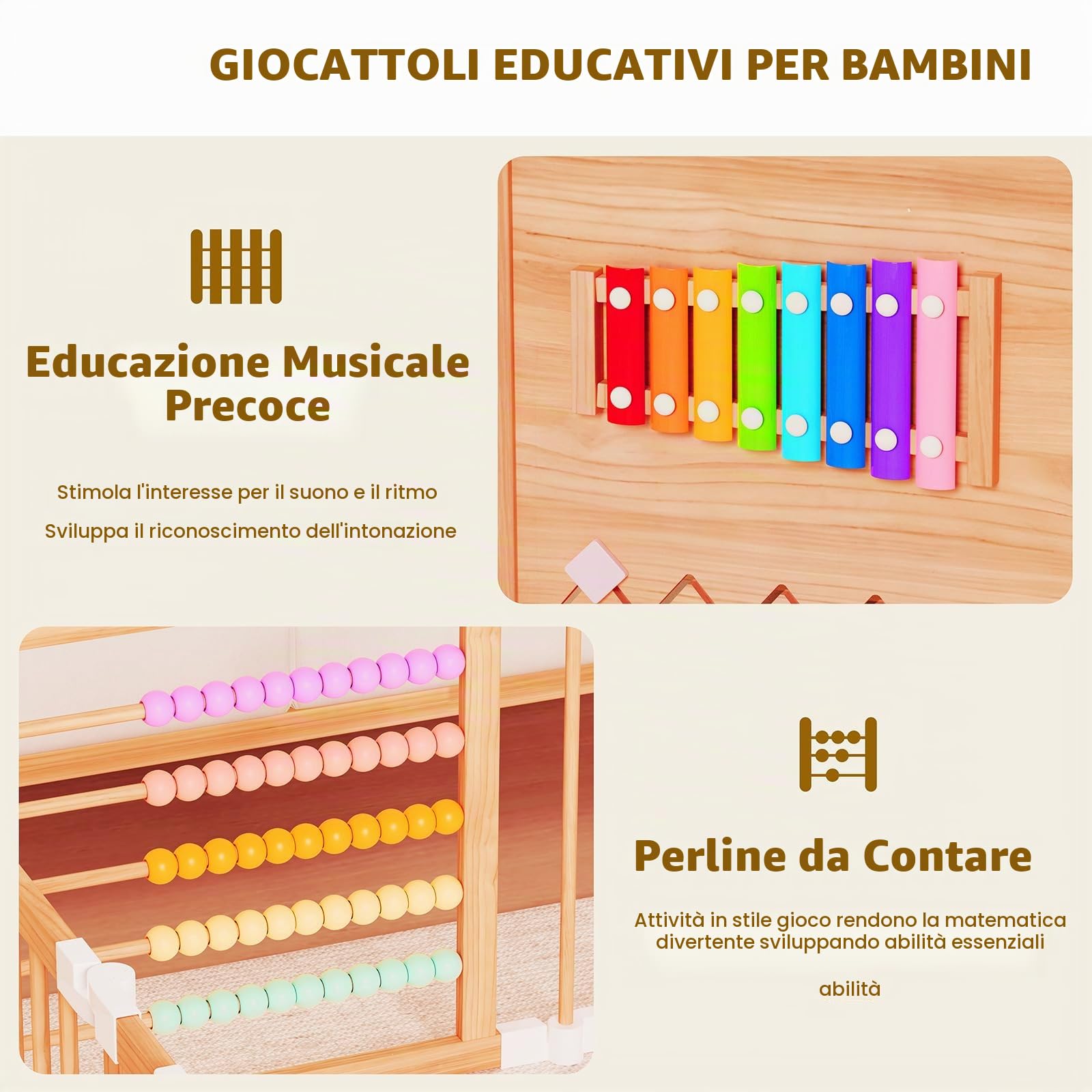 Box per bambini in legno, pieghevole, espandibile, regolabile, box per bambini piccoli, portatile, facile da montare, recinto in legno, area giochi in legno, box per bambini 177,8 x 177,8 x 61 cm