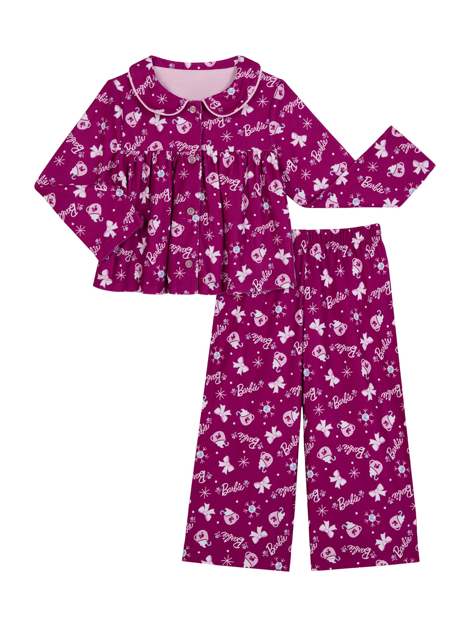 Barbie Pajamas Matching Set for Girls - Babies & Toddlers Button-Down Cozy & Cute PJs Bab…
