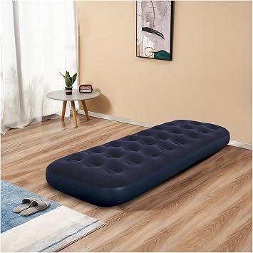 Single Inflatable Bed - Durable Design Inflatable Bed, Air Pump Gift, Easy Installation Sleeping Mat, Lightweight and Easy to Carry, Durable Camping Home Office Single Inflatable Bed Sleeping Mat