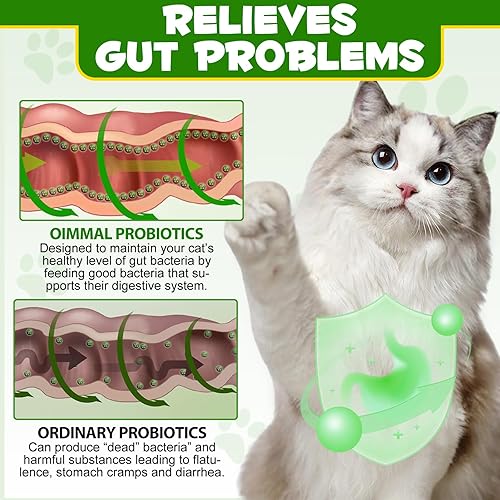 Miniatura 5 de Probióticos para perros - Polvo probiótico con 5 mil millones de UFC y prebióticos, fórmula de 12 cepas para la salud digestiva y alivio de la