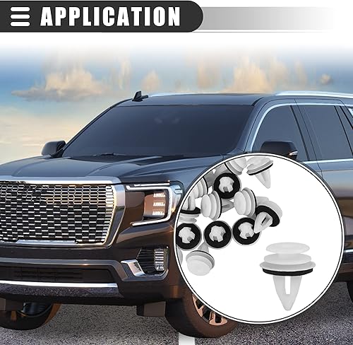 Miniatura 2 de Motoforti Retenedor, Clips de coche, para BMW 528i 2008-2010, plástico, 51418224768, blanco, 20 piezas