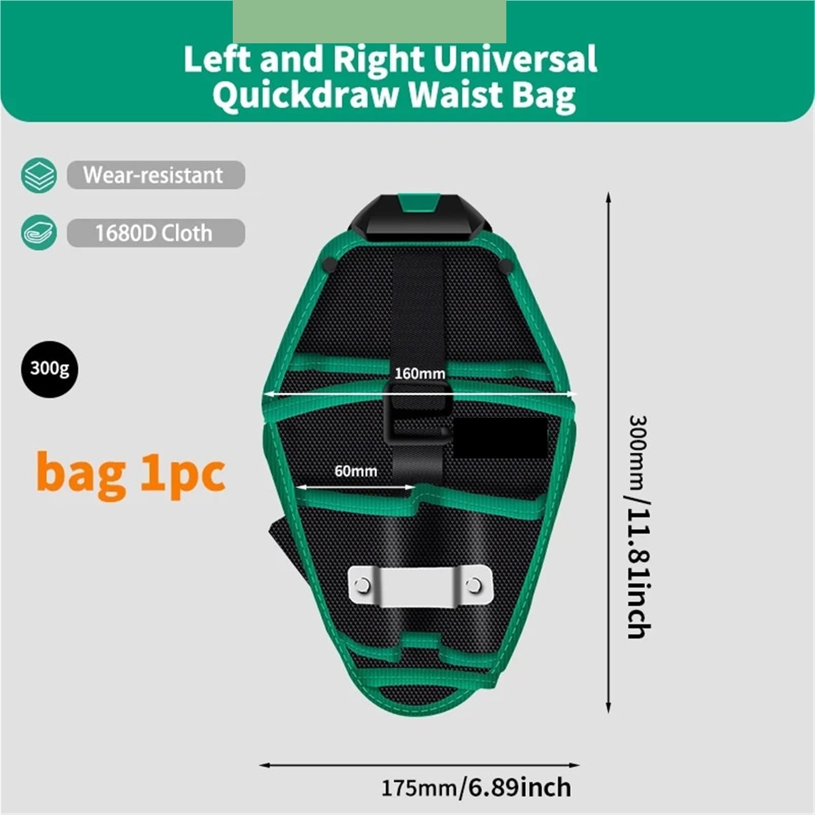 Étui pour perceuse Sac de Taille for perceuse, Sac à Outils, Portable en Tissu Oxford imperméable for et Accessoires, Rangement avec Boucle