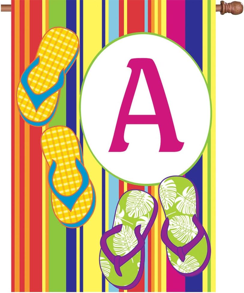 Premier Kites 52441 Summer Monogram House Flag, Letter A, 28-Inch