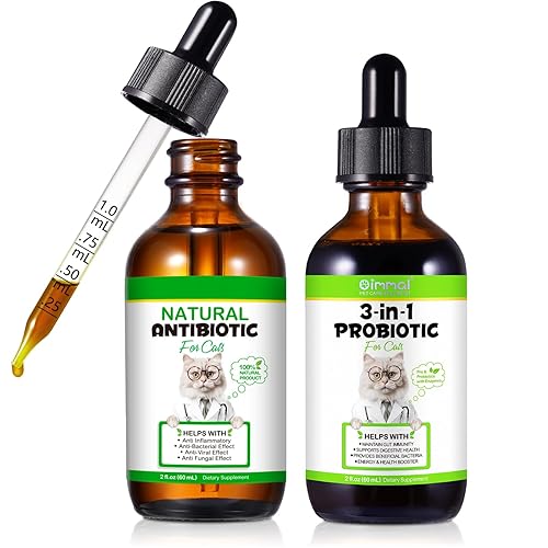 3 in 1 Probiotics for Cats 60ml + Antibiotics for