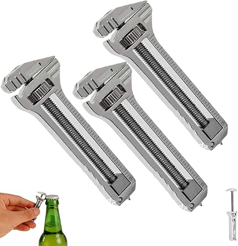 Miniatura 9 de Multiherramienta compacta de titanio, multiherramienta EDC de titanio con pequeña llave inglesa ajustable, siempre al alcance, abridor de botellas 4
