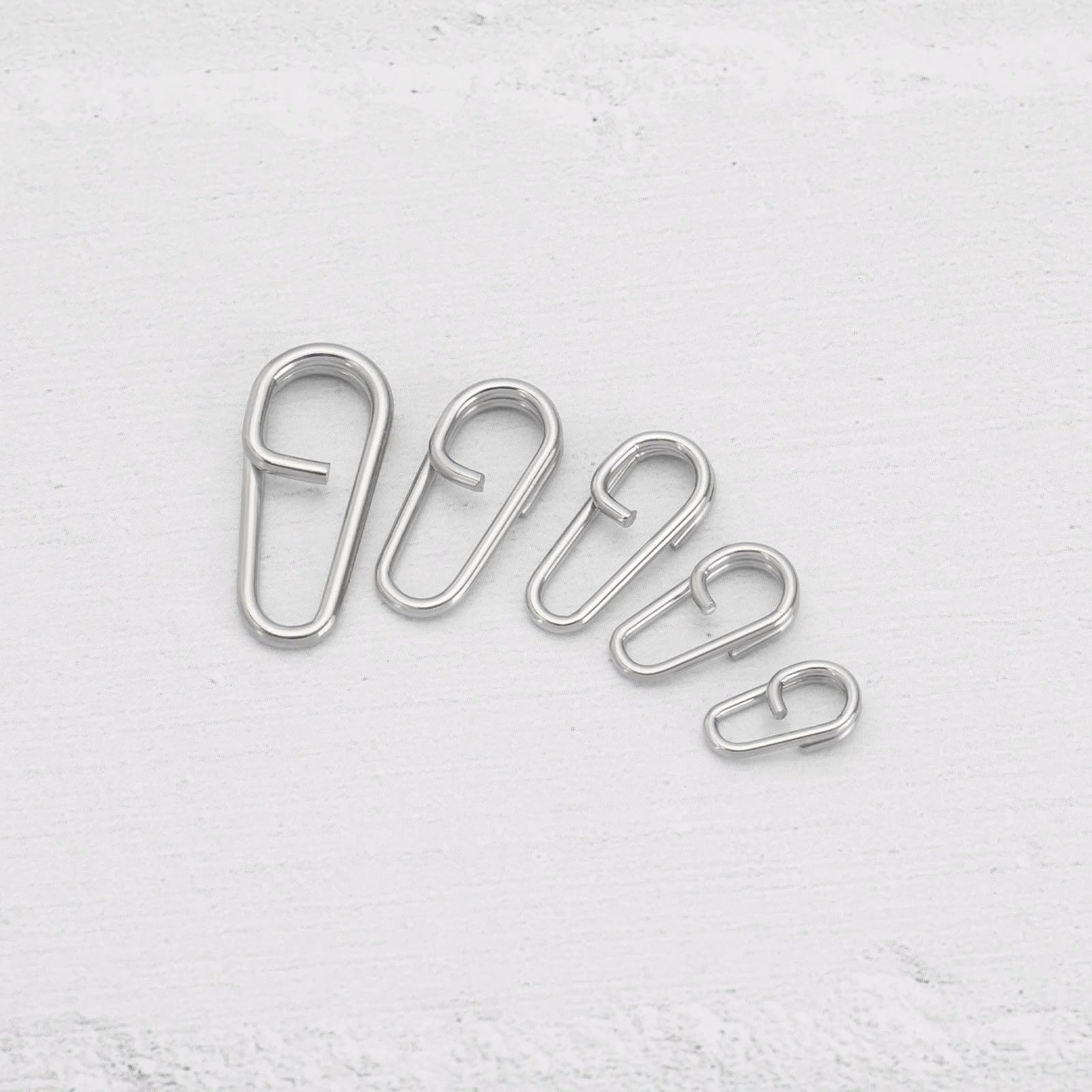 Acero Inoxidable Anillos Partidos 10mm 13mm 16mm 18mm 21mm para Pesca Cambio Rápido