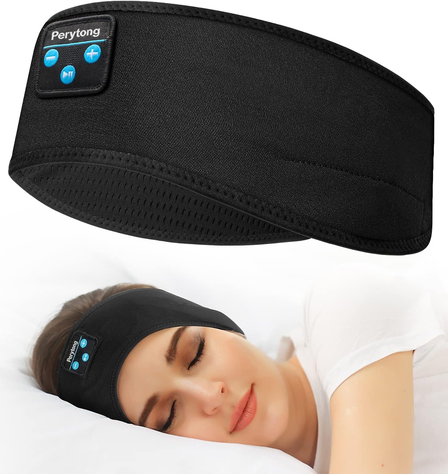 BepanerSleep Headphones Wireless, Music Sports Headband Headphones with Ultra-Thin HD Stereo Speakers, Perfect for Workout, Running, Yoga, Travel, Insomnia (black)