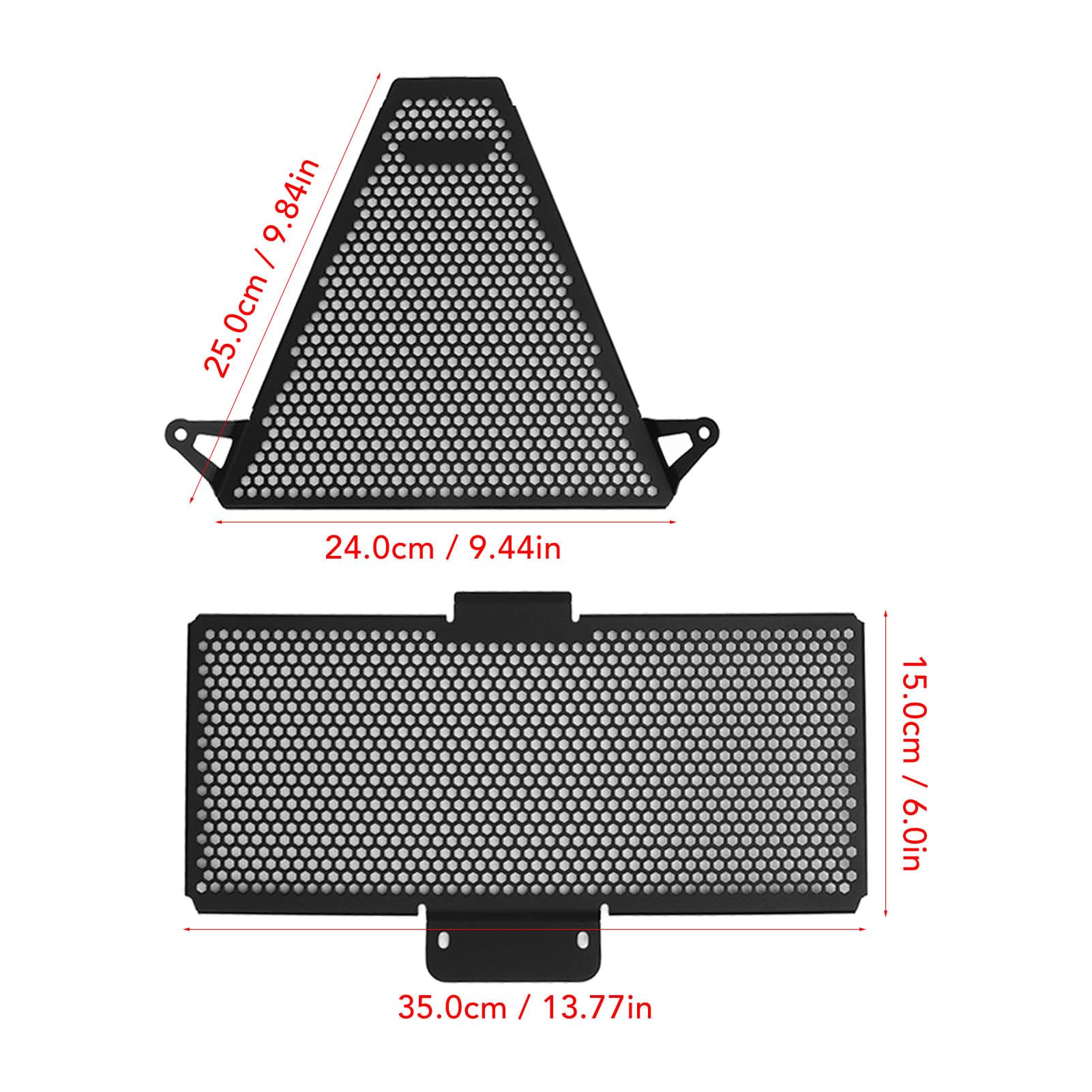 Grille de de Radiateur de Moto en Alliage d'aluminium, de Réservoir d'eau Compatible avec Streetfighter V2 2 Pièces
