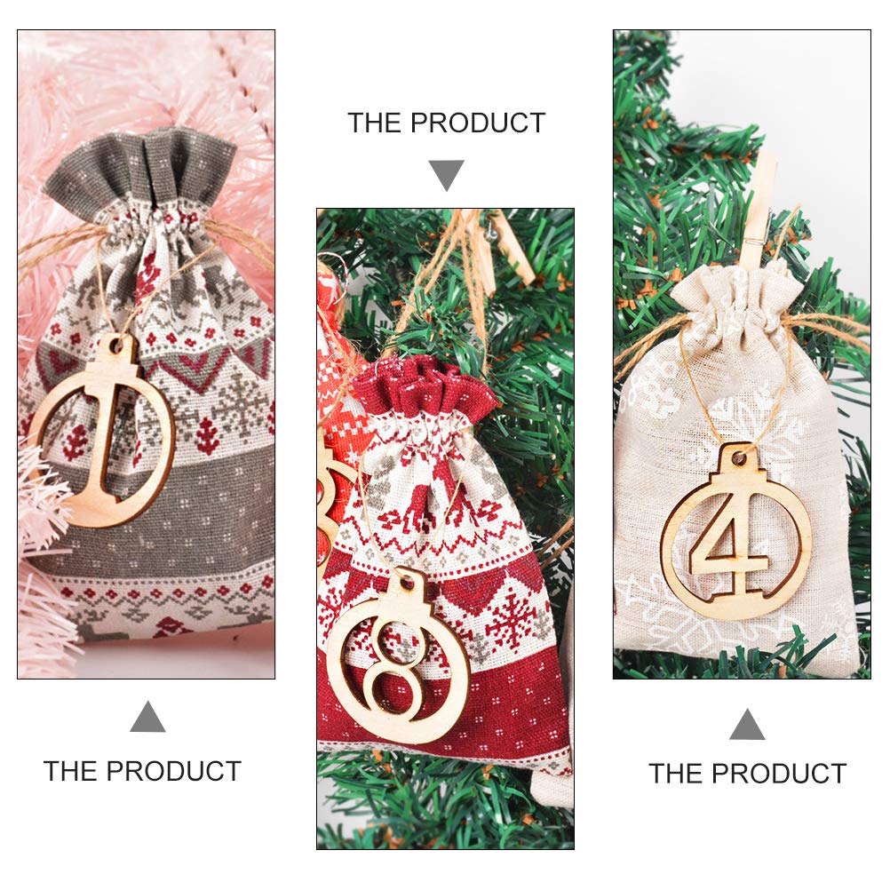 YARNOW Sacchetti Regalo di Natale Coussi Sacchetti per Caramelle e Snack Contenitori Eleganti per Dolcetti e Bomboniere