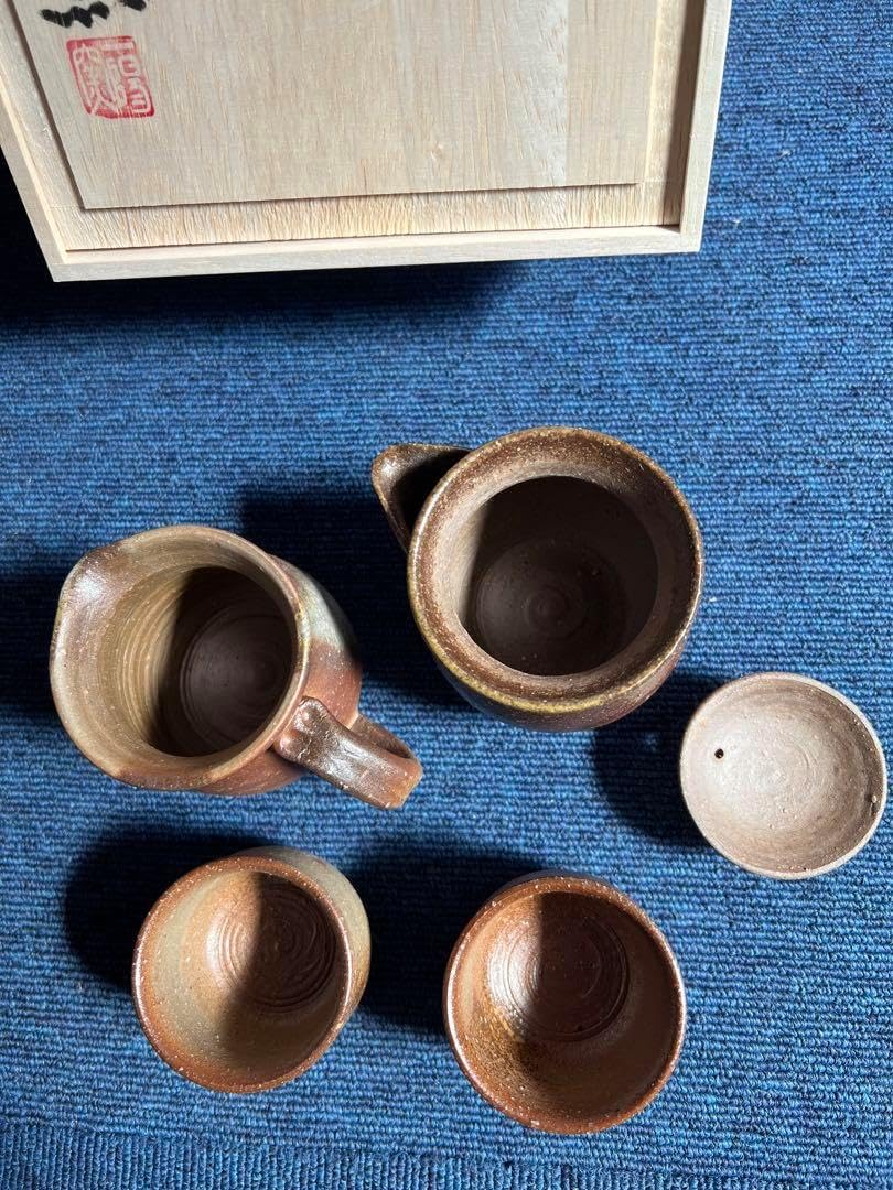 共木箱付説明書付 紅白梅 虎溪山 水月窯 湯呑み 工芸品 古美味】虎渓山