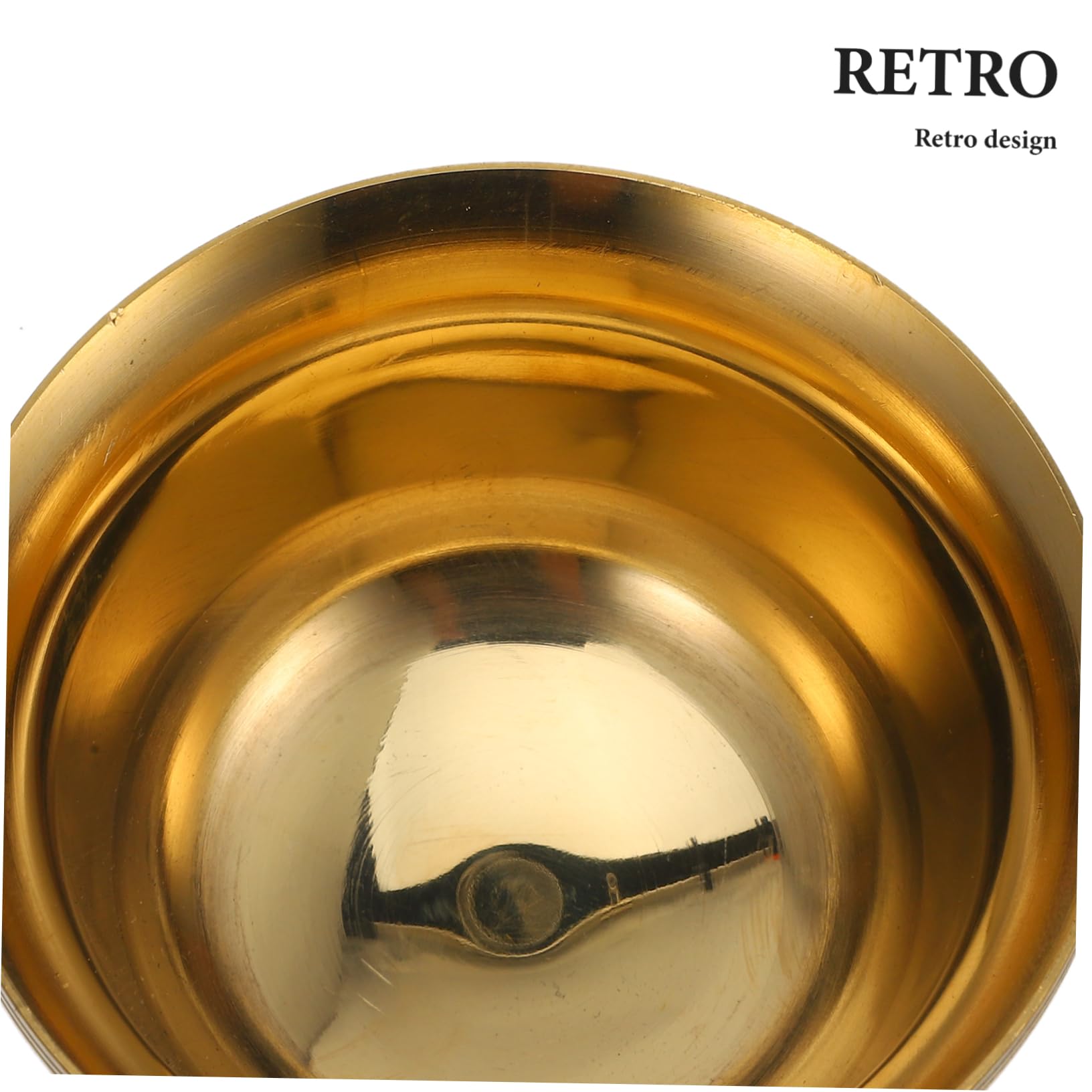 Ciotola Buddista In Plastica Per Offerte - Decorativa, Per Vino O Cibo, Design Dorato - Foto 5