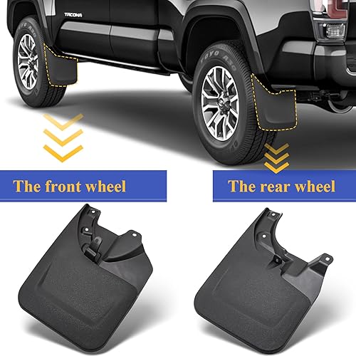 Miniatura 4 de Guardabarros para guardabarros delantero y trasero para Toyota Tacoma 2023 delantero y trasero con guardabarros OEM solo delantero izquierdo derecho