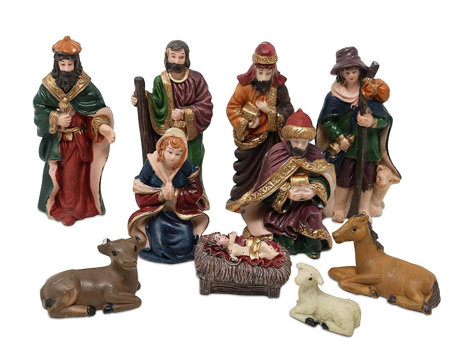 Buy EPARTY Statue Nativity Scene Set Baby Jesus Manger Christmas Crib