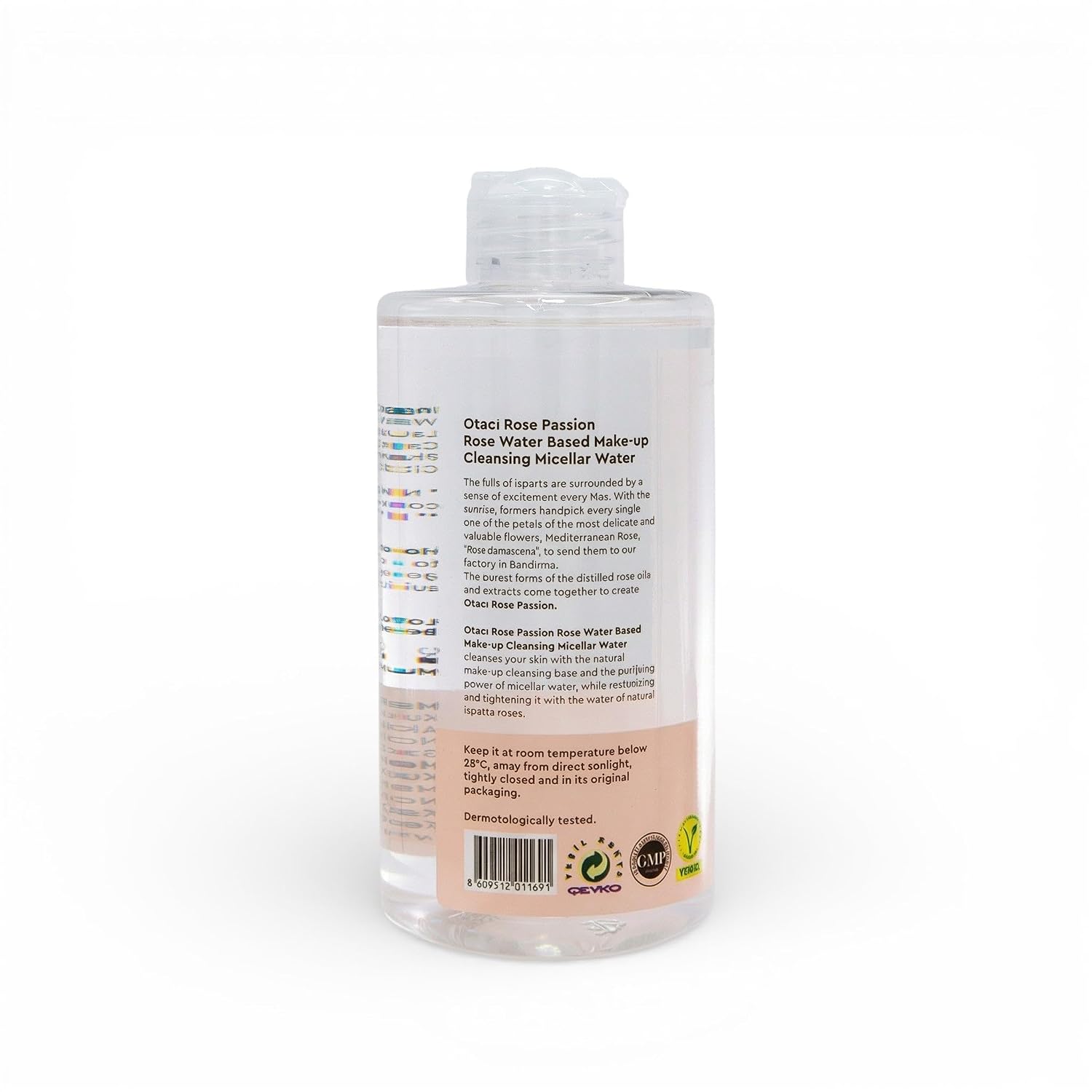 OTACI Rose Passion Micellar Cleansing Water, Rosewater Makeup Remover, 400ml