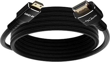 8k@60Hz Mini HDMI to HDMI 2.1 Cable, 2M High Speed 48Gbps Two-Way HDMI Type A Male to Mini HDMI Type C Male for Projectors, Monitors, Cameras, Laptops, Tablets with Qualified Invoice Black | 30AWG銅,アルミニウムシェル,19ピン8K HDMI Type-A変換ミニHDMI Type-Cケーブル,テレビ/モバイルモ
