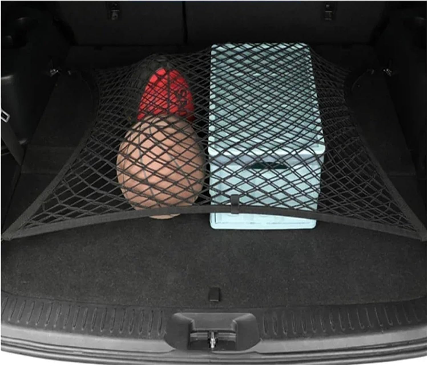 Car Trunk Net Compatible with Toyota Grand Highlander AS10 2023 2024 2025 Compatible with Lexus TX Cargo Nylon Elastic Storage Organizer Part Car Accessorie(40cm x 110cm)