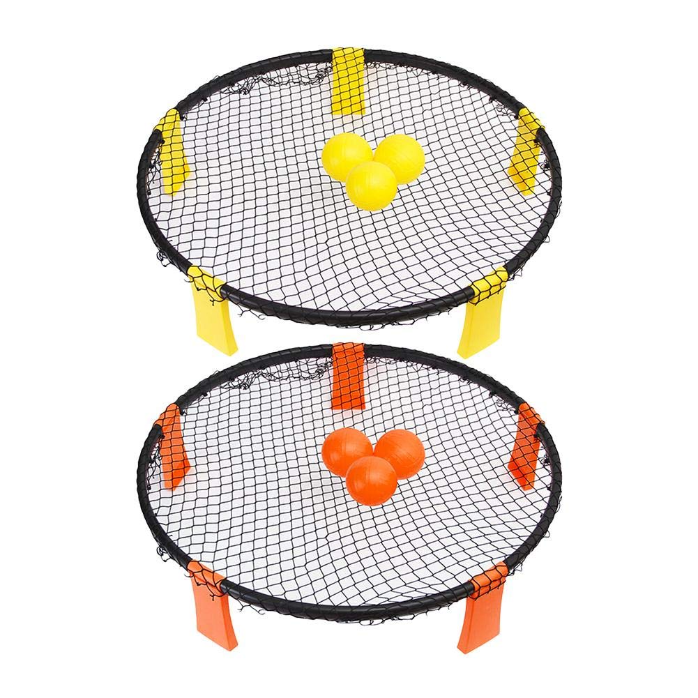 Eayse Beach Volleyball Set - 3 Balls Luggage Storage Bag Air Pump For Lawn Beach Playgrounds