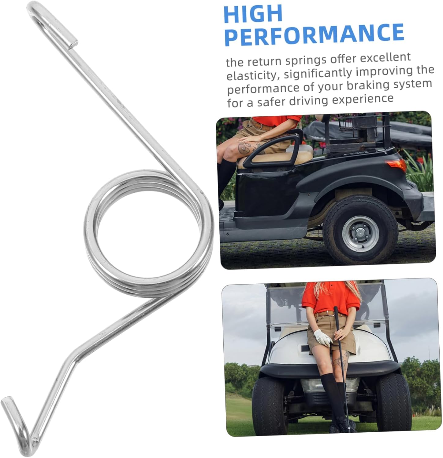 MAGICLULU 2Pcs Brake Pedal Return Spring Heavy Duty Throttle Spring Assembly for Enhanced Vehicle Performance Easy Installation Durable Construction