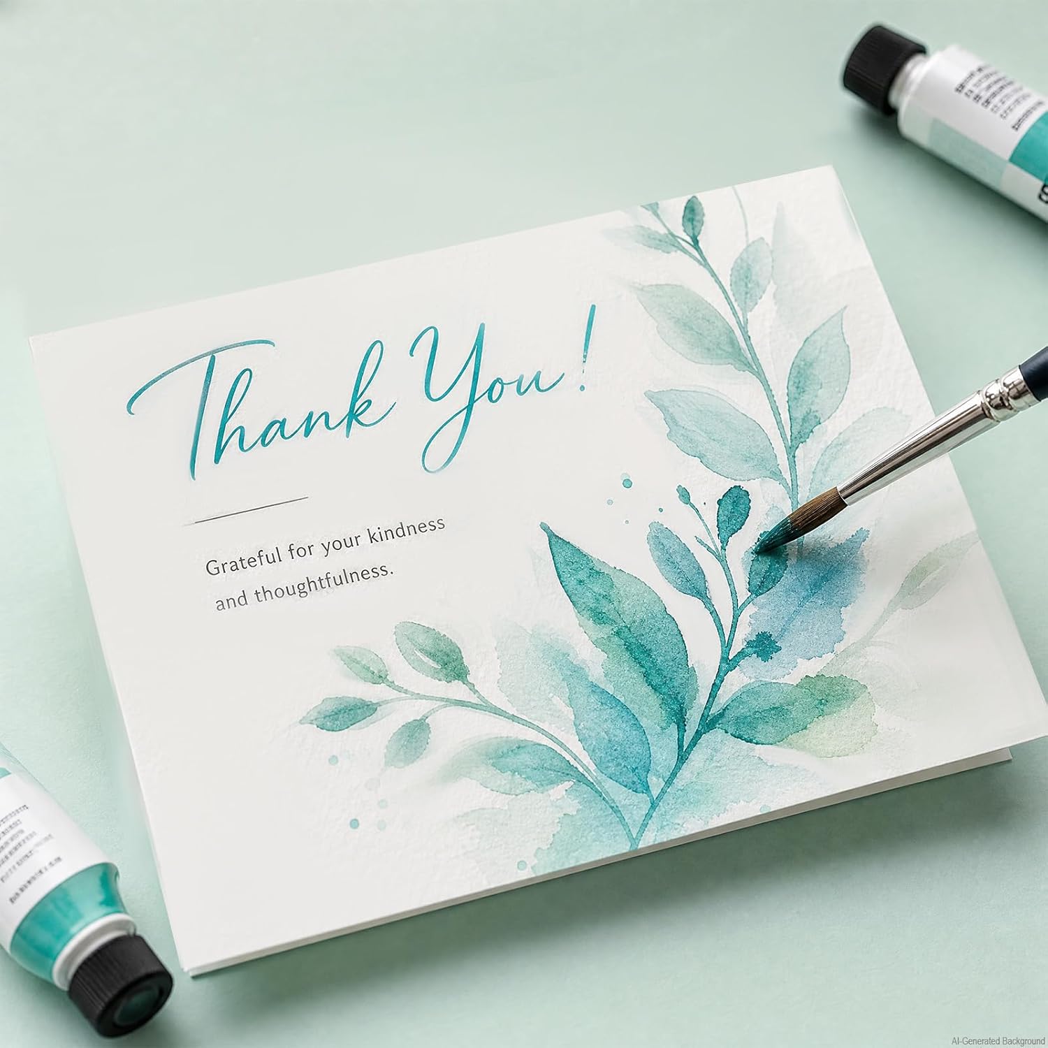 50 Pack 4 x 6 Blank Watercolor Cards with Envelopes | Blank Flat Watercolor Cards With White Envelopes, 300 GSM Paper For DIY Art Projects, Thank You Notes, Invitations