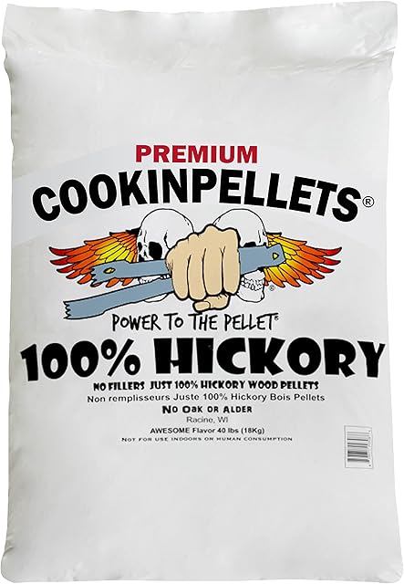CookinPellets Premium 100% Hickory BBQ Smoker Pellets - CPH18kg
