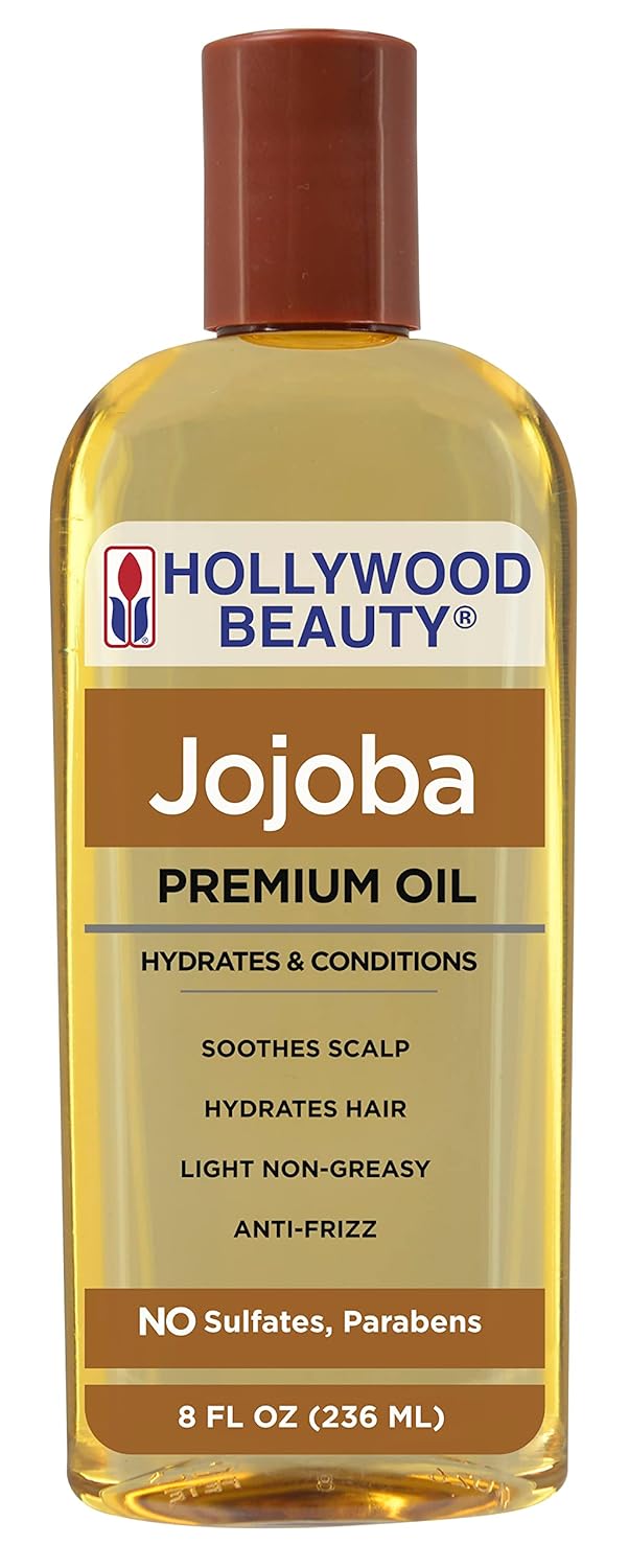 Hollywood Beauty Jojoba Premium Oil 8 fl oz (Pack of 2)