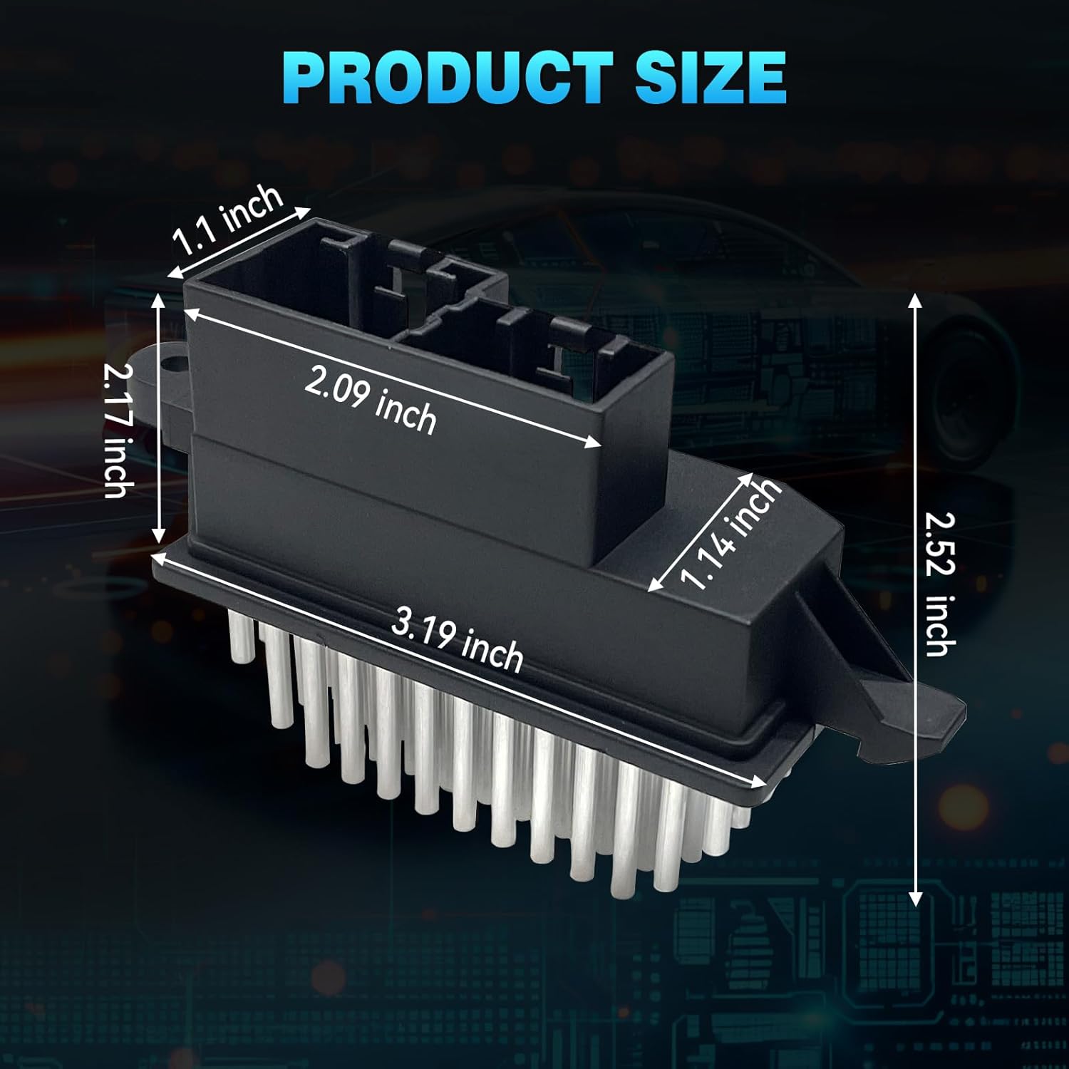 HVAC Blower Motor Resistor Fit for Nissan Rogue 2014-2025 Rogue Sport 2017-2022 Qashqai 2017-2023 Replaces# 27761-DF62A 27761-5NA0A