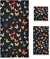 Vista 14 de Aztec Pattern5 - Juego de toallas decorativas para baño, juego de toallas de baño de microfibra absorbente, toallas de playa elegantes