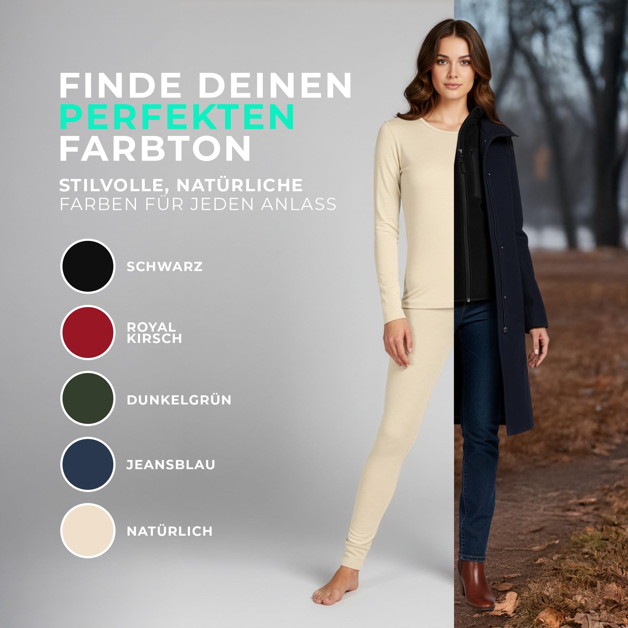 menique 100% Merino Shirt Damen Langarm – Warmes Unterwäsche Oberteil 160 GSM Baselayer Longsleeve Thermounterwäsche Atmungsaktiv & Geruchshemmend für Sport, Ski & Wandern