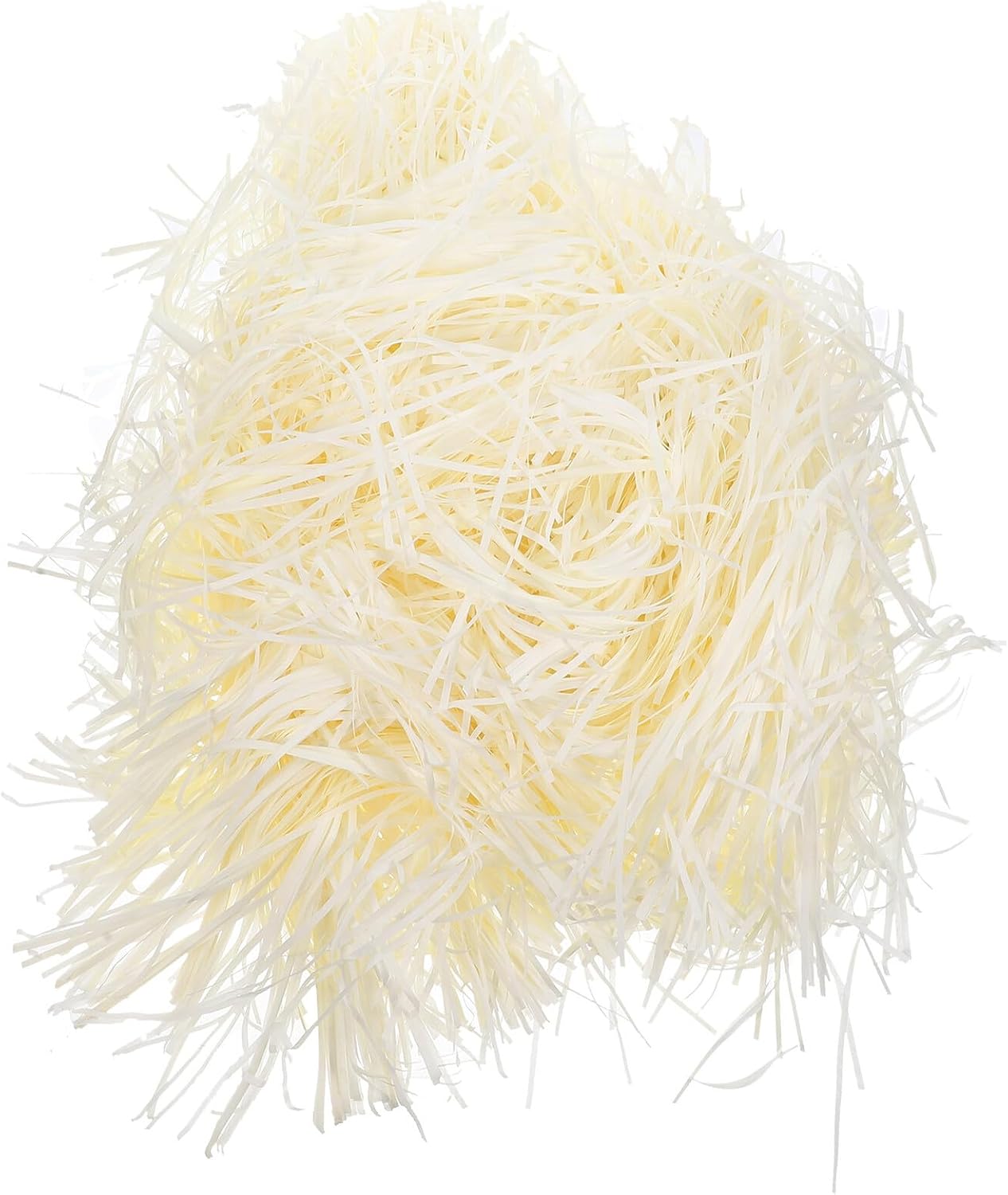 Operitacx Crinkle Cut Shredded Paper Filler 500g Pack Milk White Basket Filler for Birthday Party Wrapping and DIY Craft Supplies