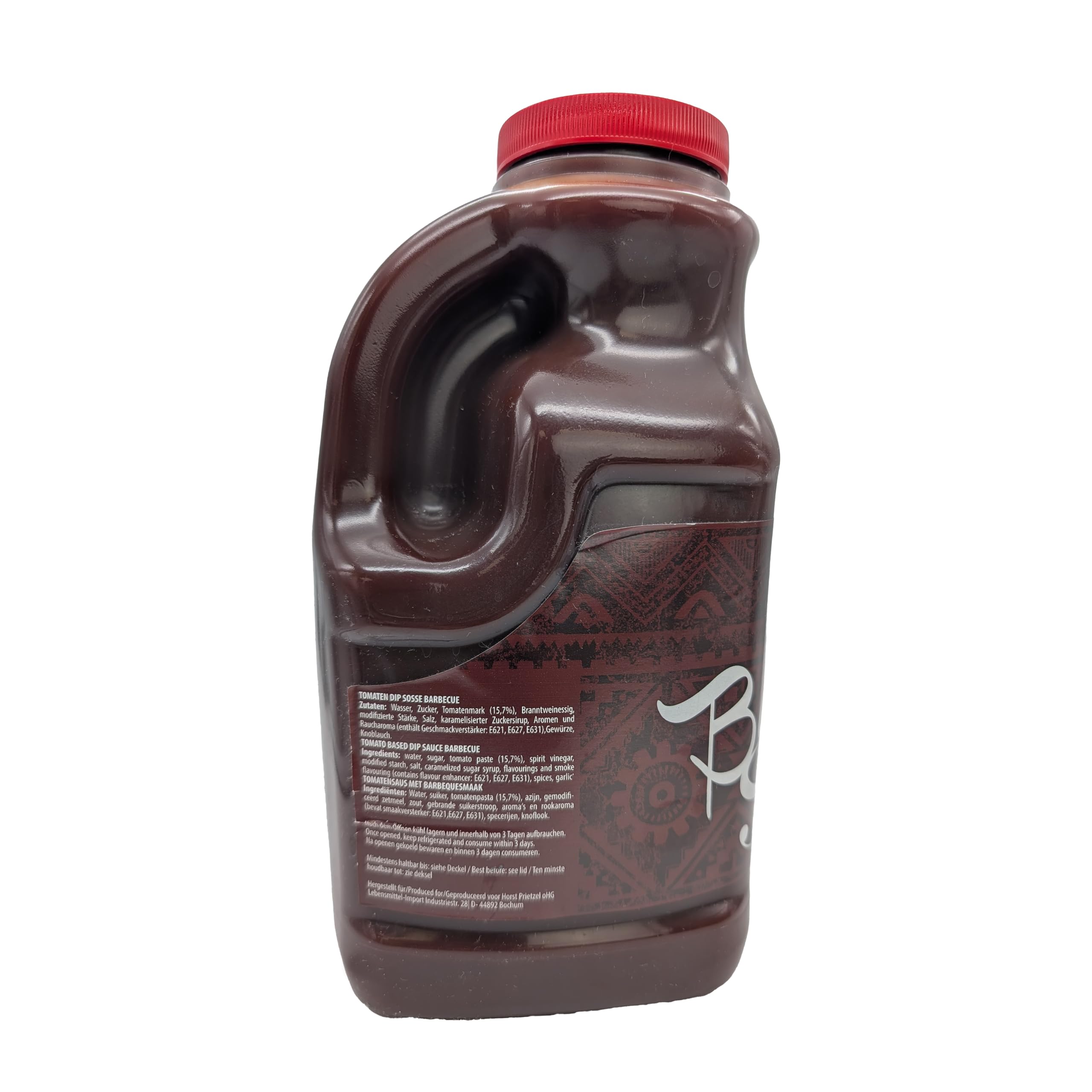 PRIBO BARBECUE BBQ-Sauce-Soße 12x 2400ml | Tex-Mex kräftige Grill-Sauce | handliche Plastikflasche | einfache Dosierung Lagerung | für Spareribs Pulled Pork Bratwurst Lachs