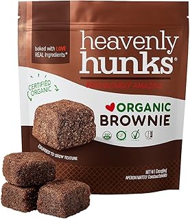 Hunks Organic Chocolate Brownie Cookies Bites, Gluten Free, Vegan, 22oz (Brownie)