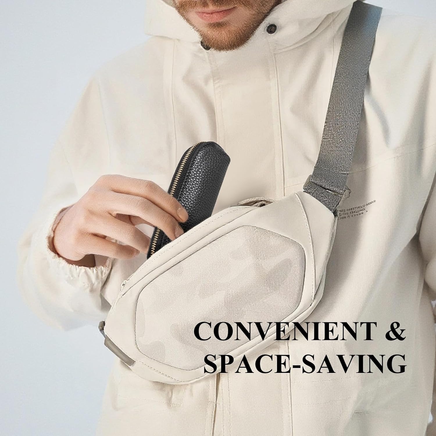 Full Grain Leather Coin Pouch - Travel Small Coin Purse with Zipper - Mini Key Pouch Change Purse for Women and Men (Black, Large Size) - Image 6