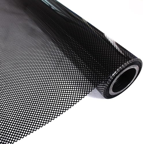 Miniatura 9 de Moyishi Rollo adhesivo electrostático de vinilo negro perforado de una sola vía para ventana de privacidad (24 x 196 pulgadas)