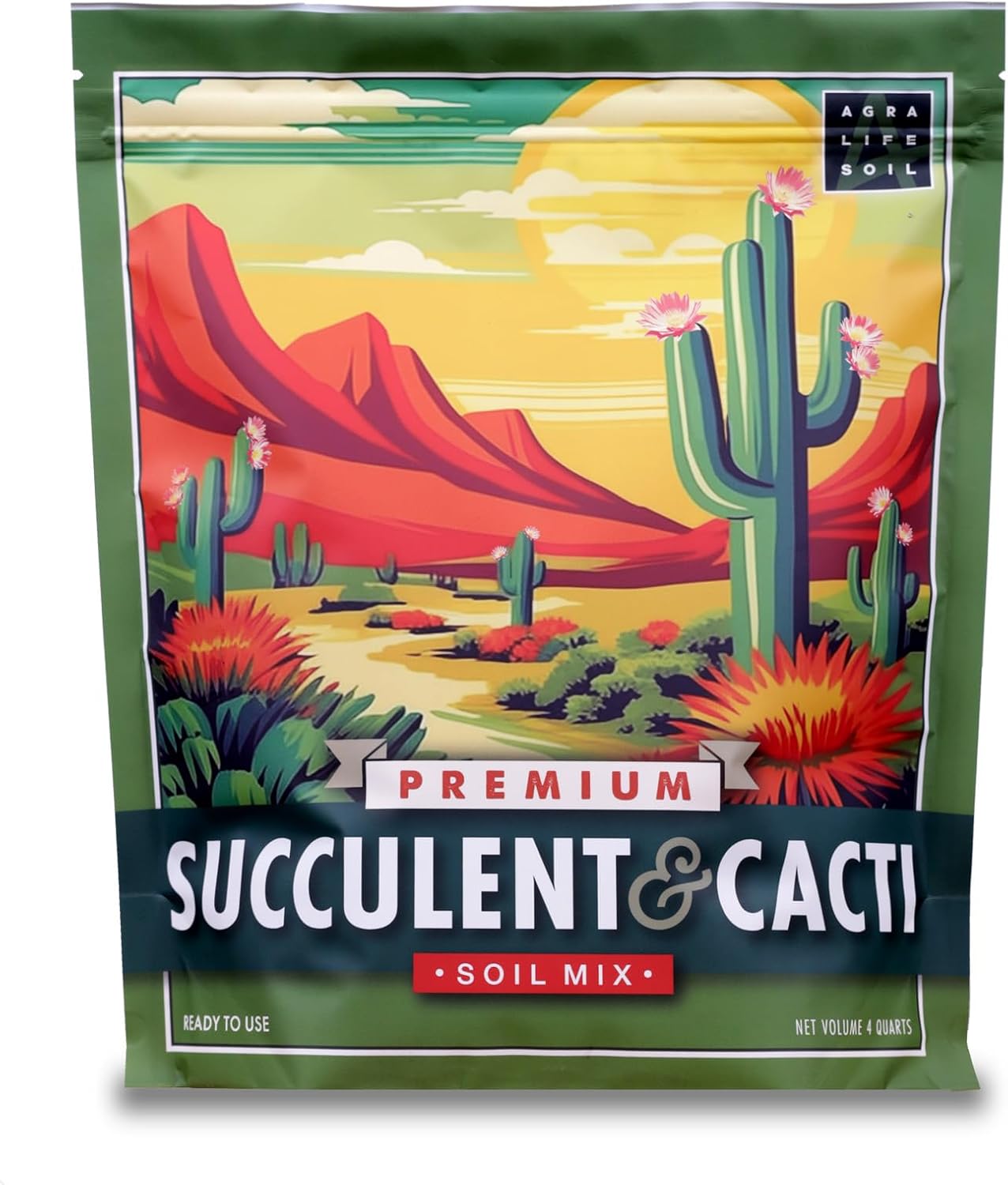 Premium Succulent Soil Mix for Indoor & Outdoor Plants - Fast-Draining Potting Soil for Succulents, Cacti, & Houseplants - Natural Blend with Pumice for Optimal Plant Growth - 4 Quarts - Image 2
